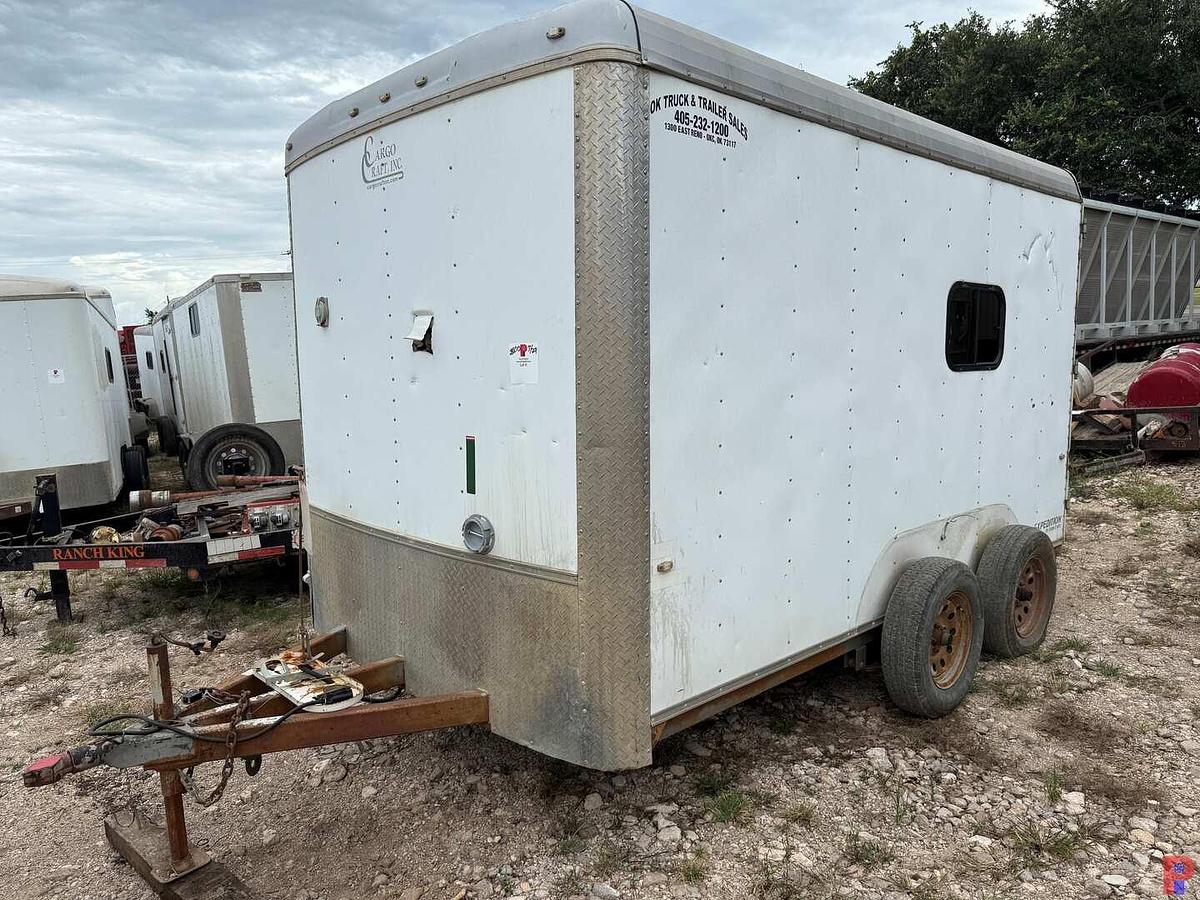 Used 2018 CARGO CRAFT 12’ T/A BUMPER PULL CREW / DOGHOUSE TRAILER