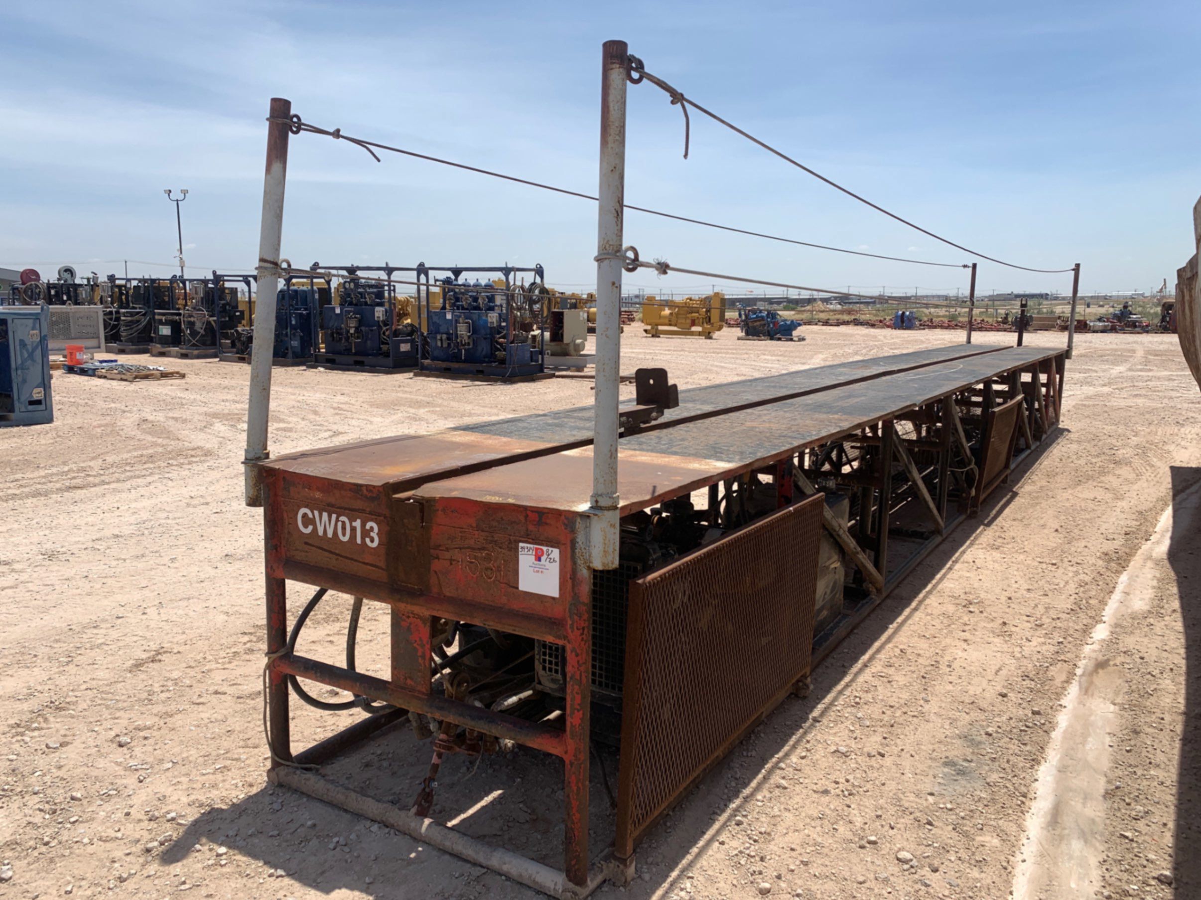 Used 480” L x 60” W x 42” T Hydraulic Catwalk