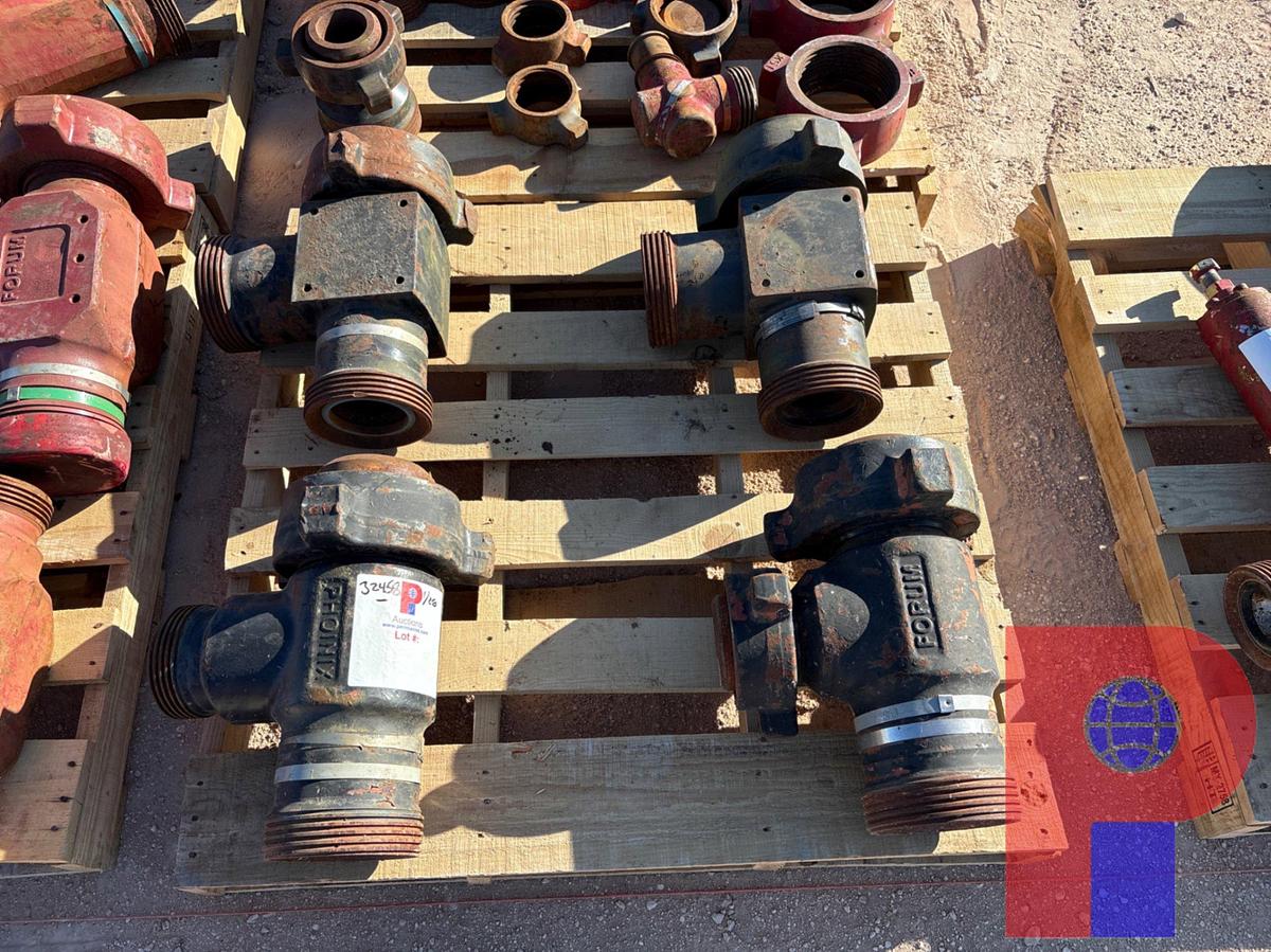Used (4) 4” X 3” 1502 “T” FITTINGS