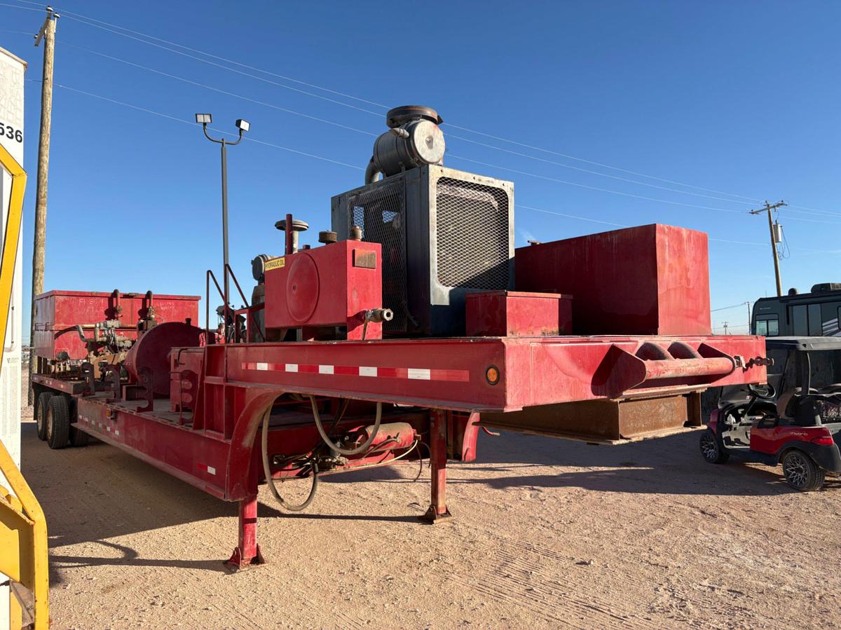 Used GASO TRIPLEX PUMP MTD ON 45’ T/A STEPDECK TRAILER