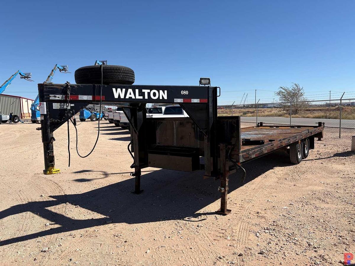 Used 2022 WALTON 24’ X 8’ T/A GOOSENECK TRAILER