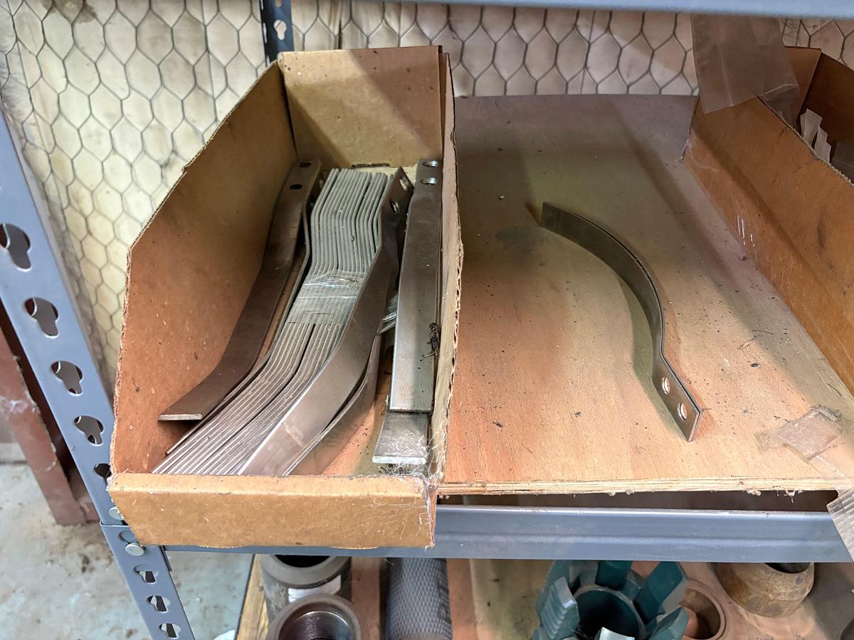 Used 4’ x 2’ x 70” shelving w/ packer & tubing anchor parts