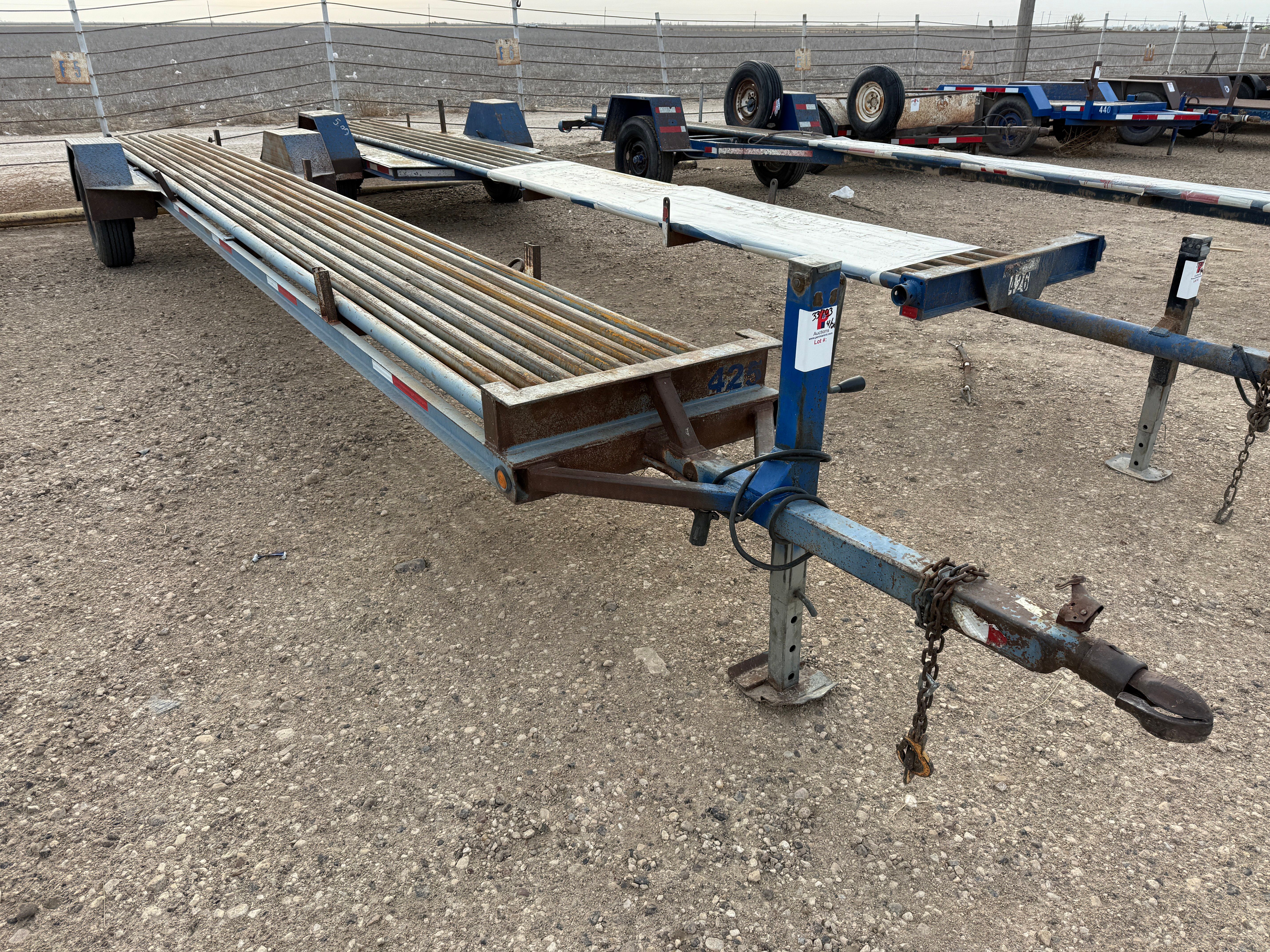 Used 2007 HMDE 30’ S/A BUMPER PULL DRILL COLLAR TRAILER
