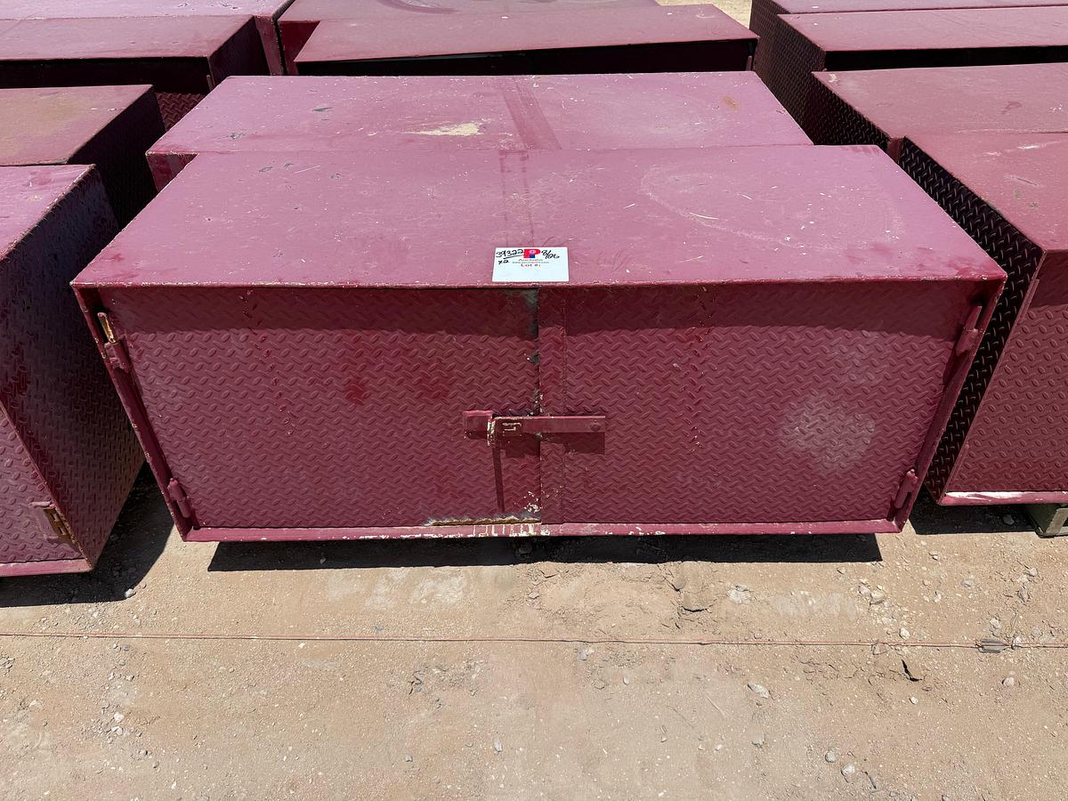 Used (2) 5’L x 2’W x 2’H STEEL 2-DOOR TOOL BOXES
