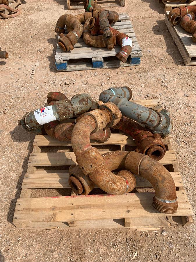 Used (12x) 2 Pallets of 3” 1502 Style 50- FxF Swivel Chiksans