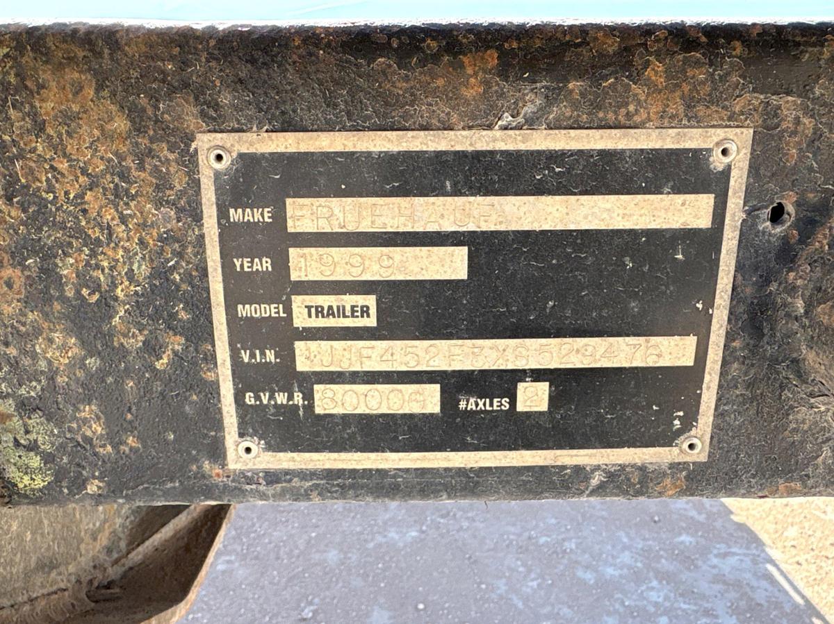 Used 1999 FRUEHAUF 44’ X 8’ T/A FLATBED TRAILER