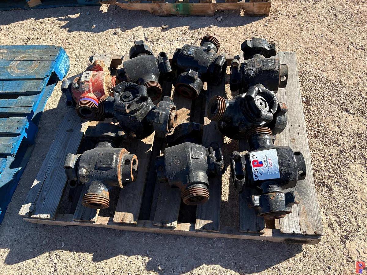 Used (9) 2” 1502 PLUG VALVES