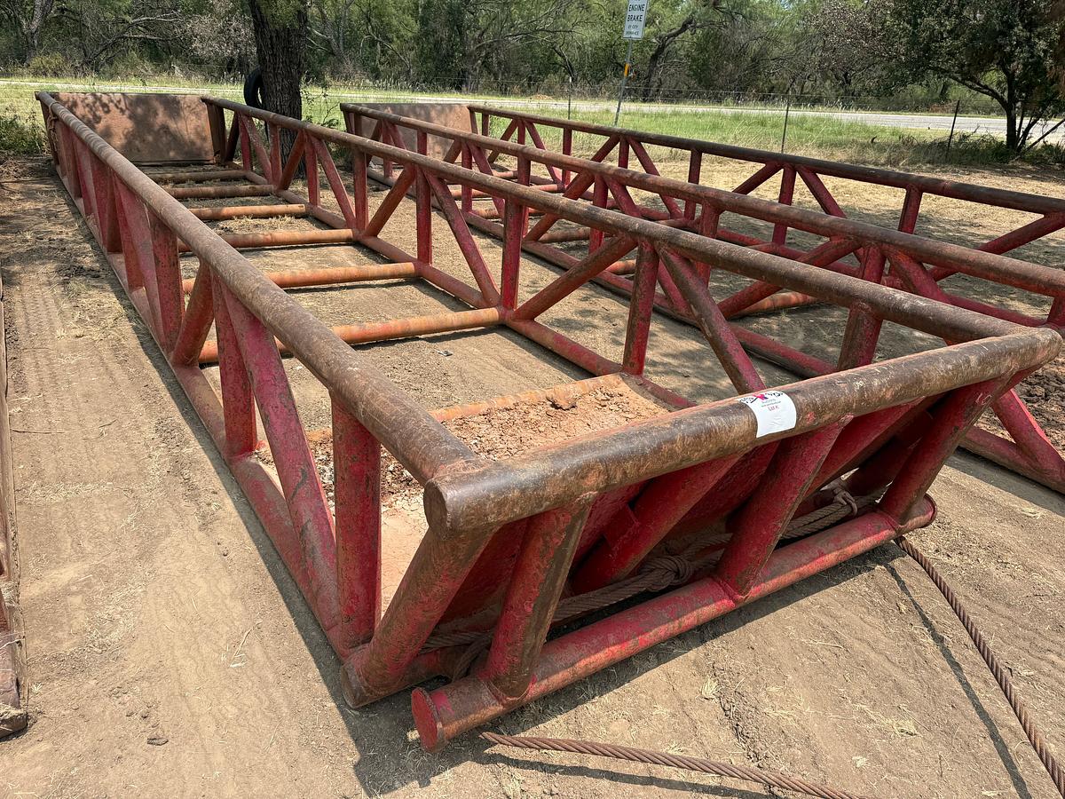 Used 40’L x 8’W x 3’H SKIDDED PIPE TUB