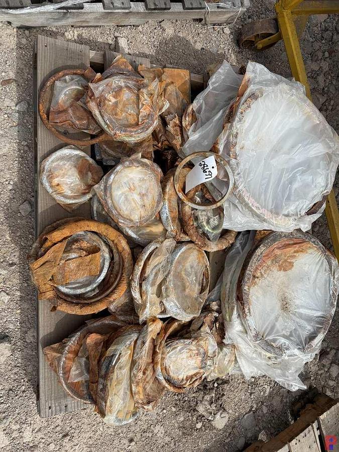 Used PALLET OF ASSORTED UNUSED FLANGE GASKET RINGS, 4” - 17”OD