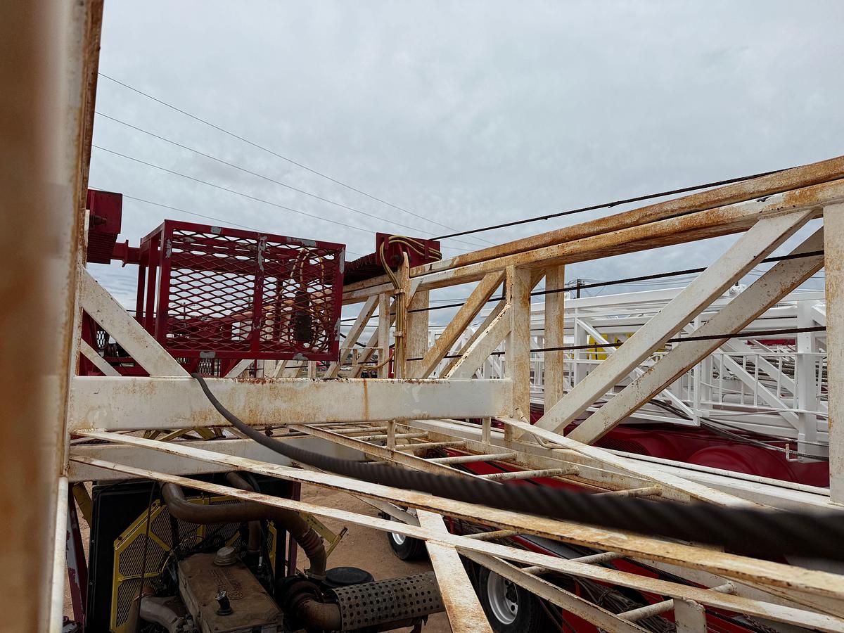 Used 1980 COOPER LTO-350 DD 96'-205K 4-AXLE DRIVE-IN WELL SERVICE WORKOVER RIG