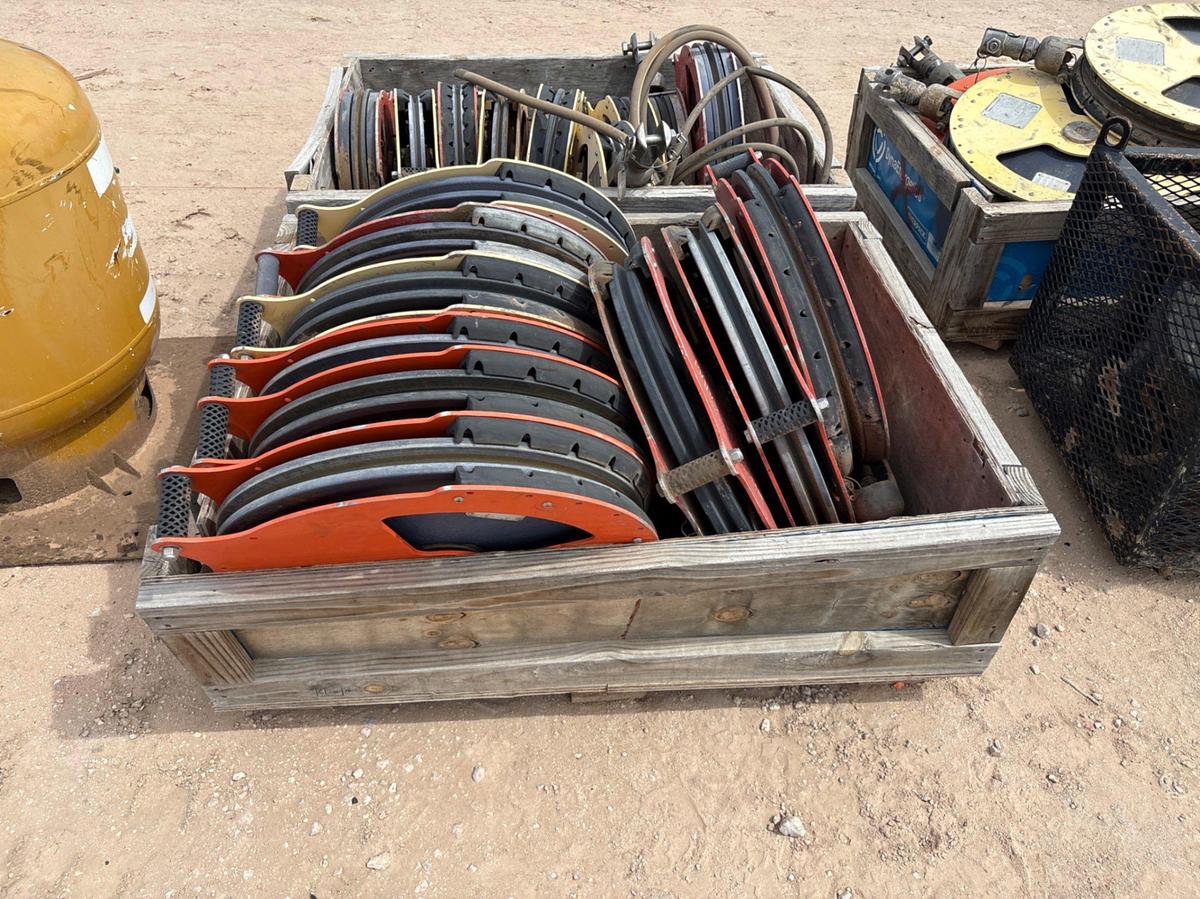 Used Crate of (9) 26” wireline sheaves