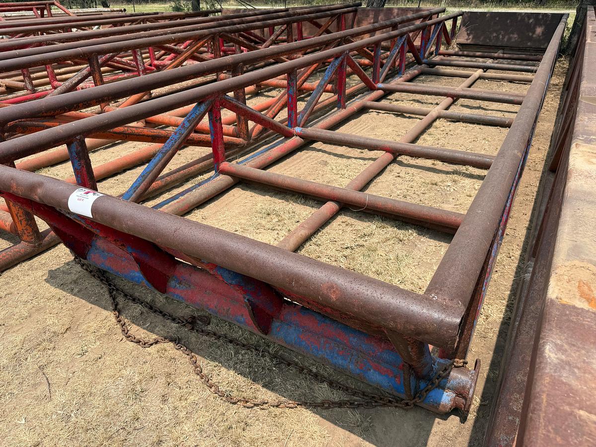 Used 40’L x 8’W x 3’H SKIDDED PIPE TUB