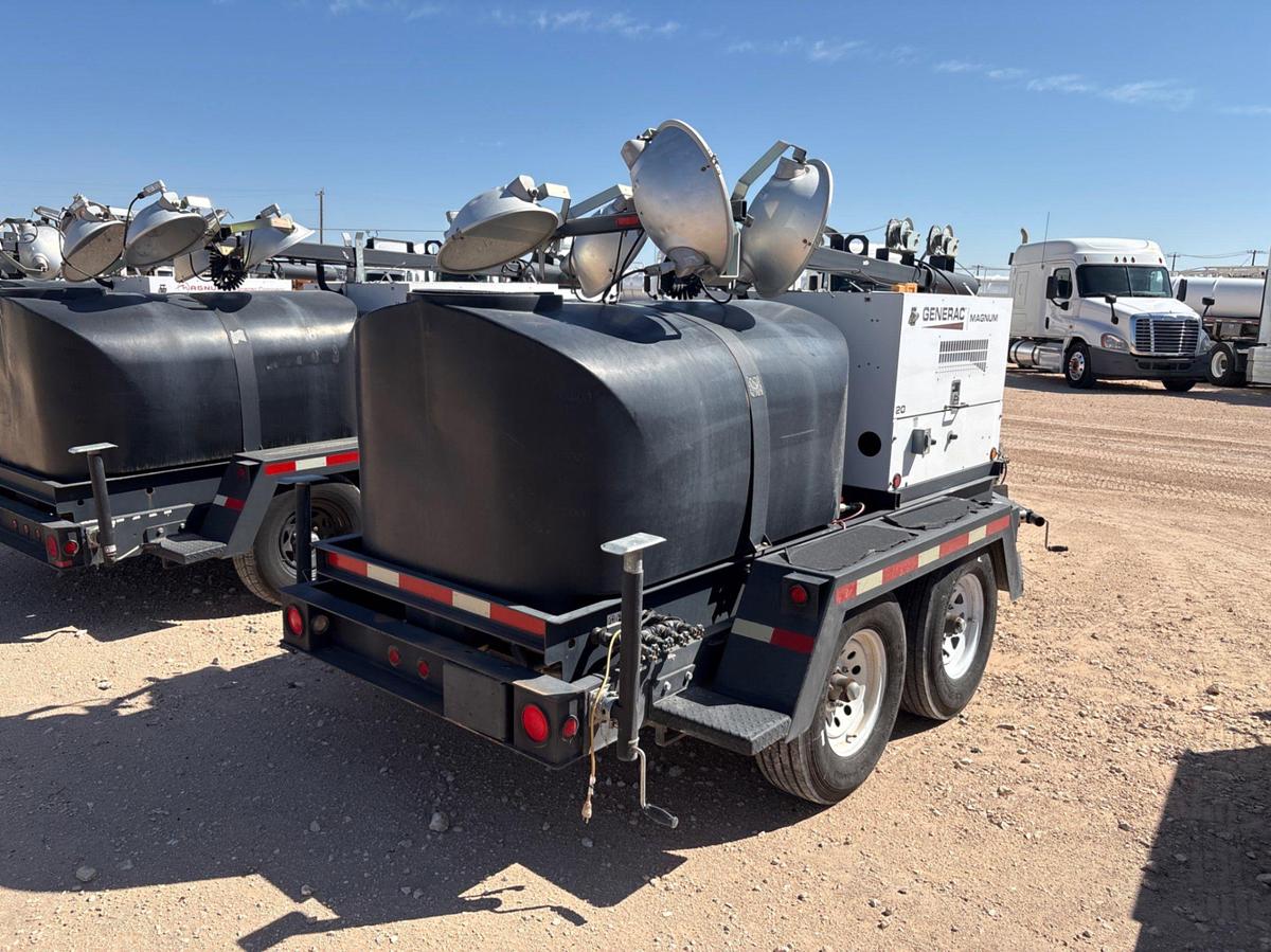 Used 2015 MAGNUM TRAILERS MLT4200 20KW T/A LIGHT TOWER COMBO TRAILER