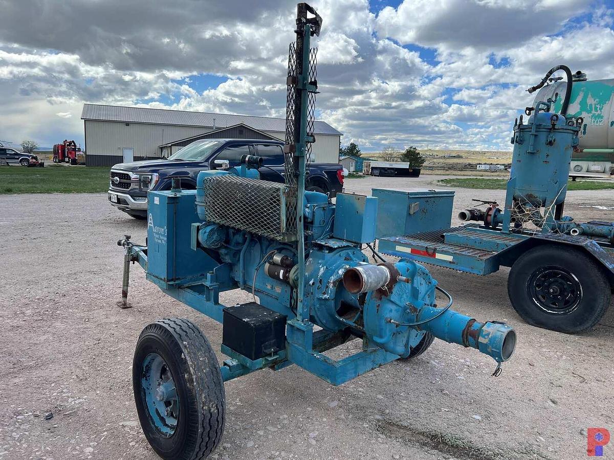 Used DEUTZ MODEL  F5L912 5-CYLINDER DIESEL ENGINE MTD ON A  SHOPBUILT SINGLE AXLE TRAILER
