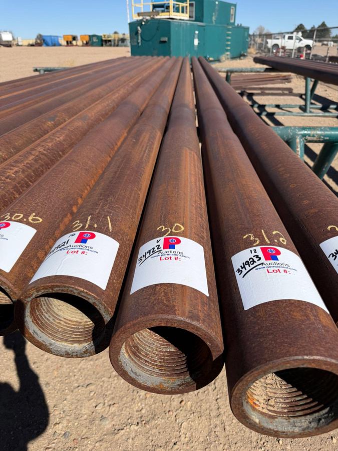 Used 6-1/4" OD X 2-1/4" ID X 30.0' L SGL. RECESS SLICK DRILL COLLAR W/ 4-1/2" XH CONN.