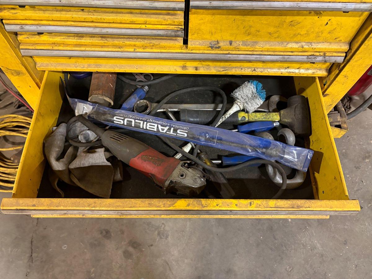 Used US GENERAL 5-DRAWER ROLLING TOOLBOX W/ CONTENTS