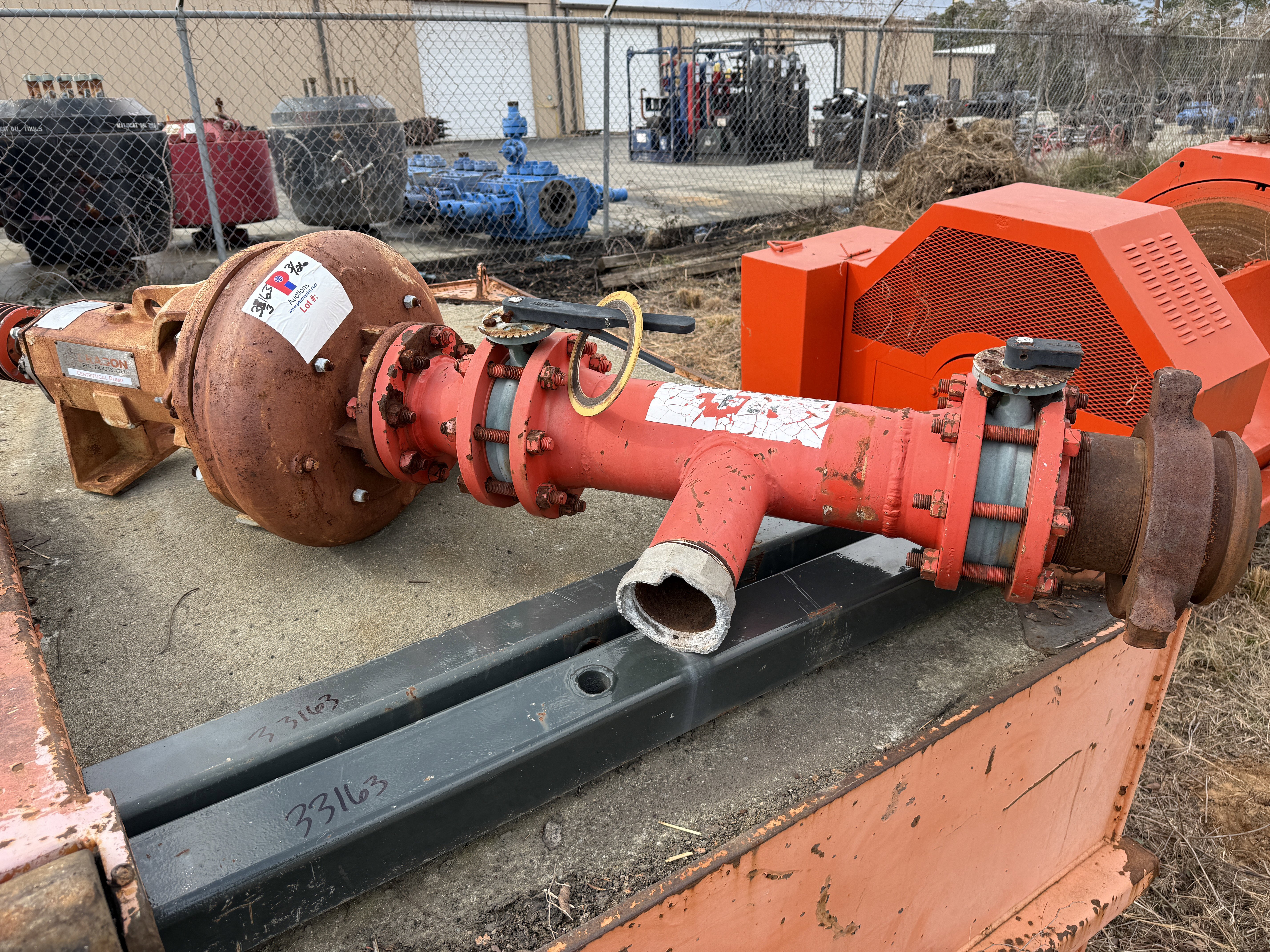 Used 2015 DRAGON 5X4X14 CENTRIFUGAL PUMP & (2) 72” SQUARE TUBING TURNBUCKLES