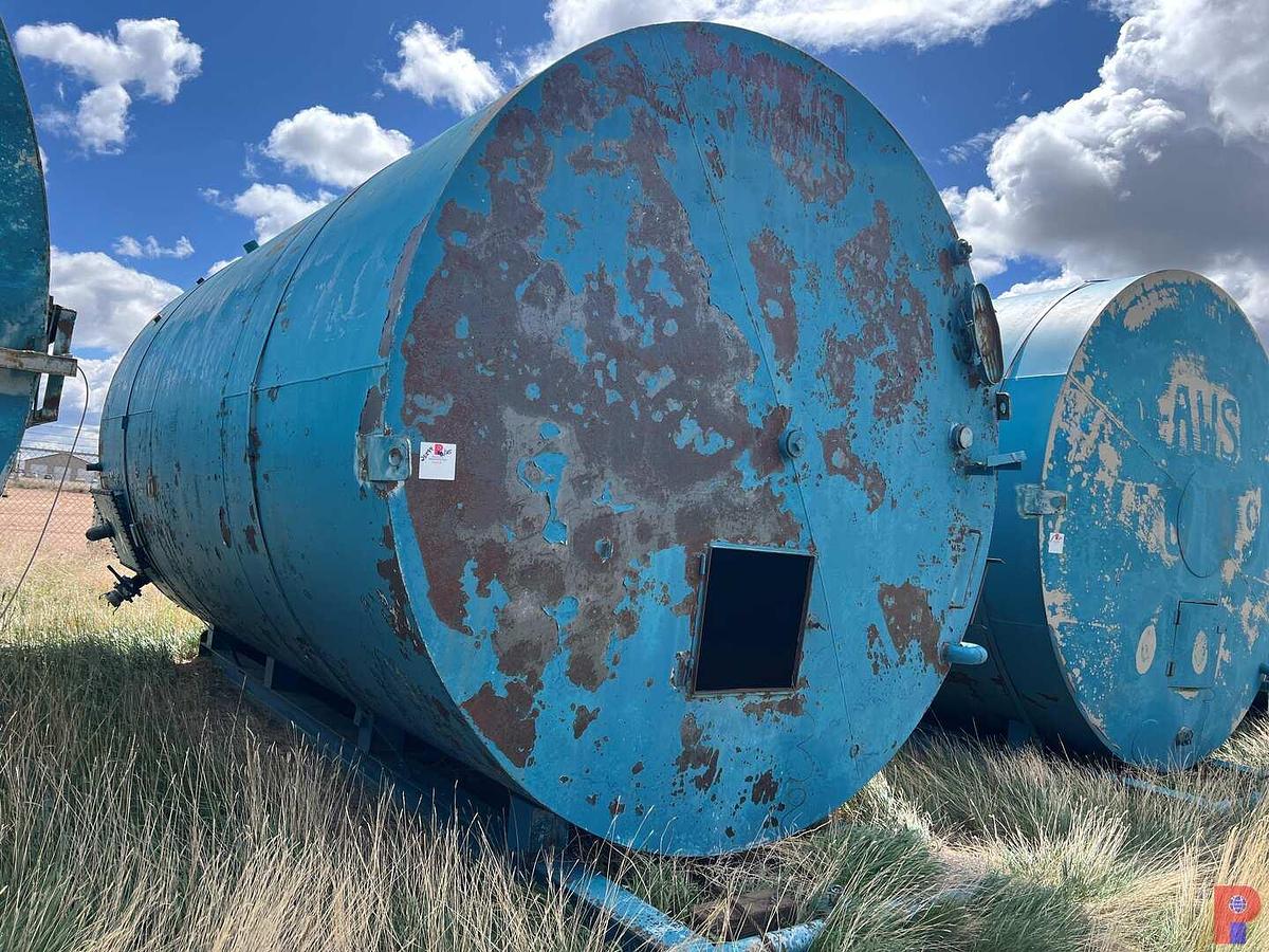Used SKIDDED 12’DIAMETER X 20’H 400BBL STORAGE TANK