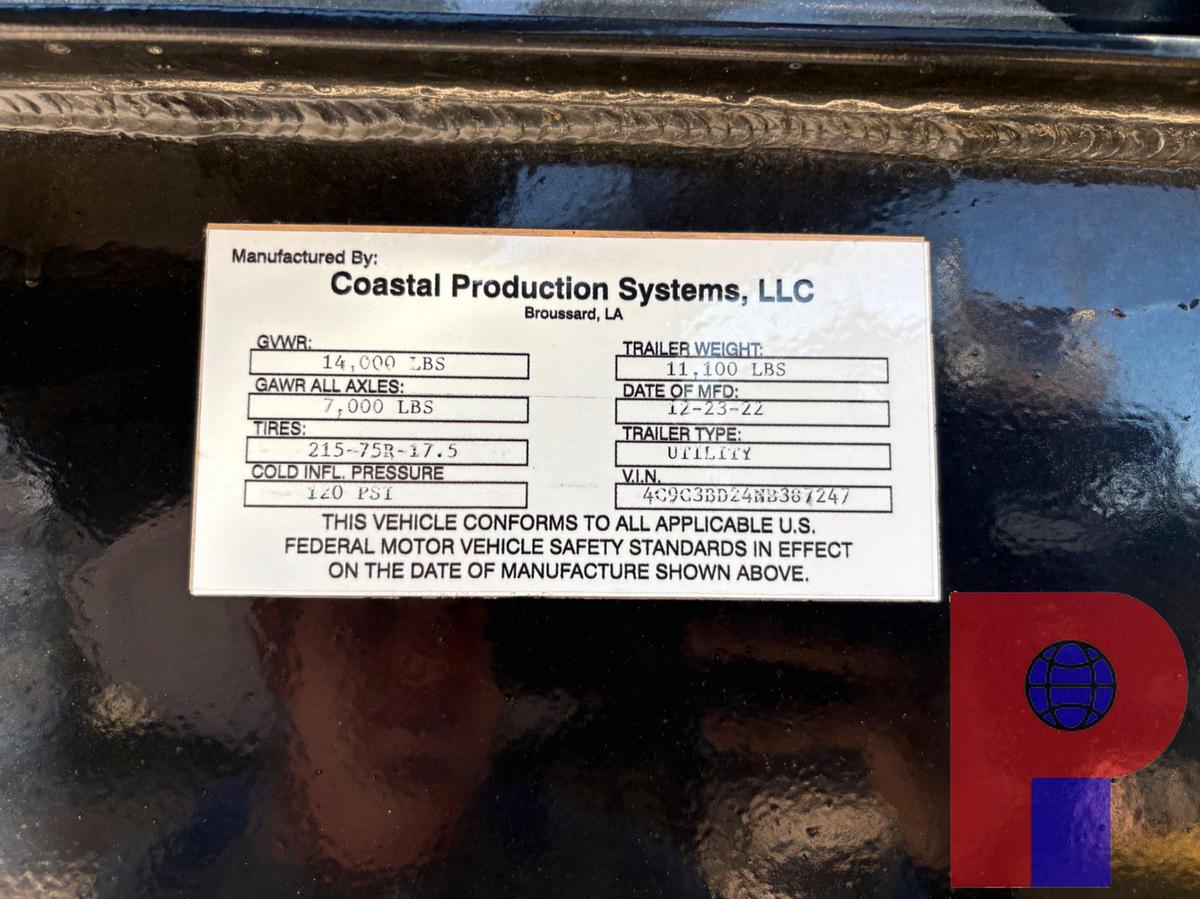 Used 2022 COASTAL T/A GOOSENECK 760 HP WATER TRANSFER PUMP