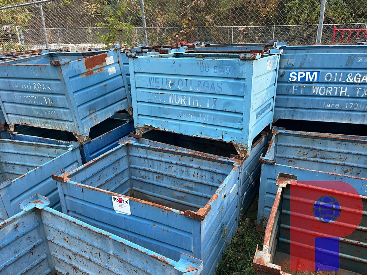 Used (7) STEEL BASKETS 42X30X30