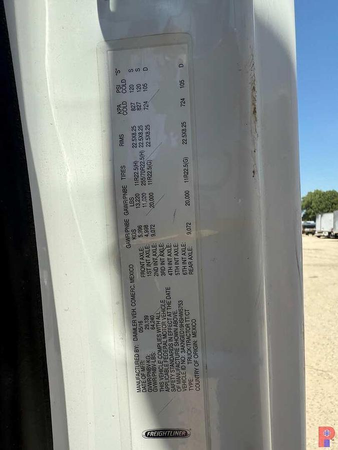 Used 2017 FREIGHTLINER CASCADIA PX125084ST TRI AXLE DAY CAB TRUCK TRACTOR