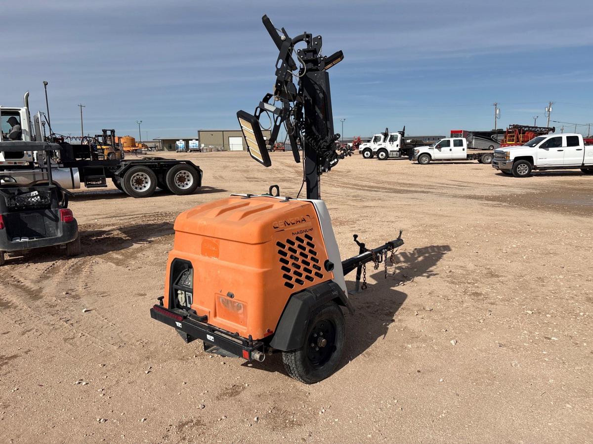 Used 2018 GENERAC MLT6SMD 6KW S/A BUMPER PULL LED LIGHT TOWER