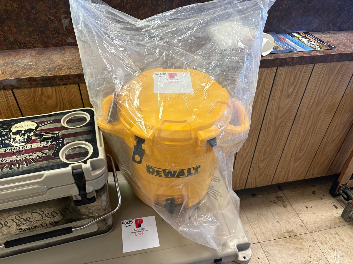 Used UNUSED Dewalt 5-gallon water cooler