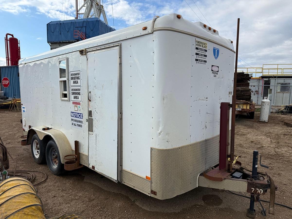 Used 2008 INTERSTATE CARGO 16’ X 84” T/A BP DOGHOUSE TRAILER