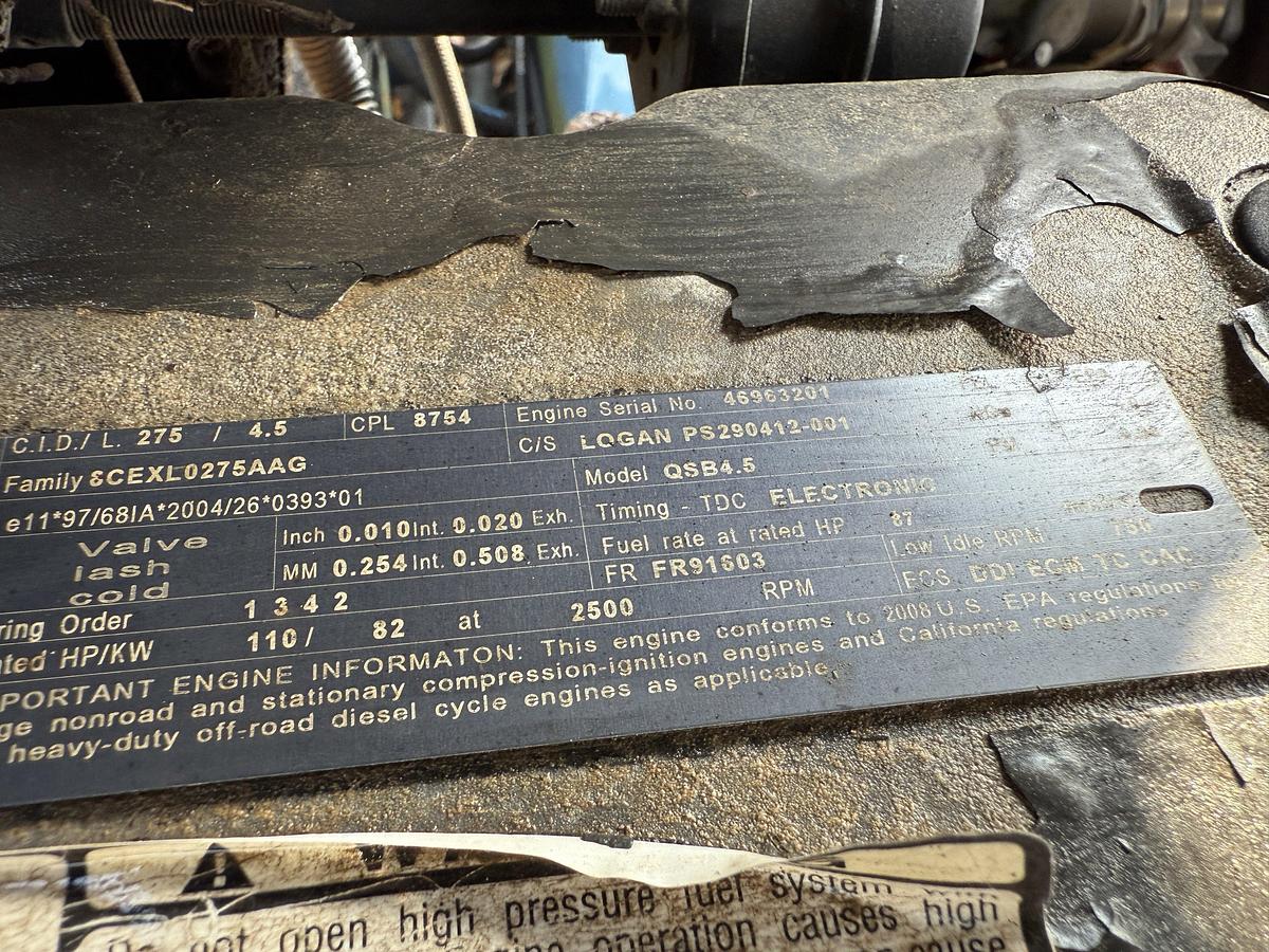 Used LOGAN 85-TON POWER SWIVEL P/B CUMMINS MTD ON 2009 AMERITRAIL GOOSENECK TRAILER