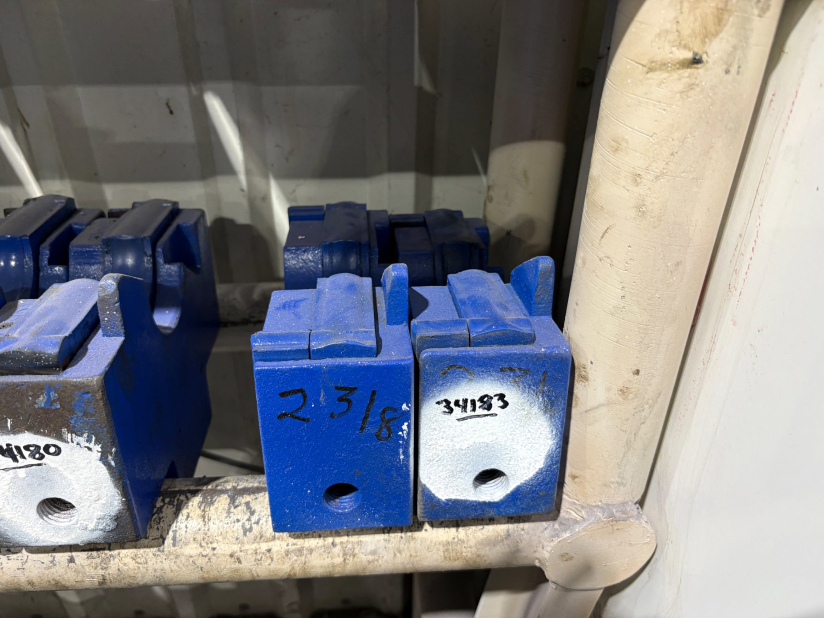 Used SET OF (2) 2-3/8” REEDY BOP PIPE RAMS