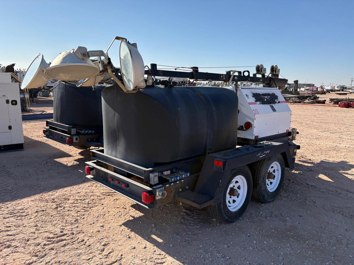 Used Magnum MLT4200 T/A bumper pull 19KW light tower combo trailer