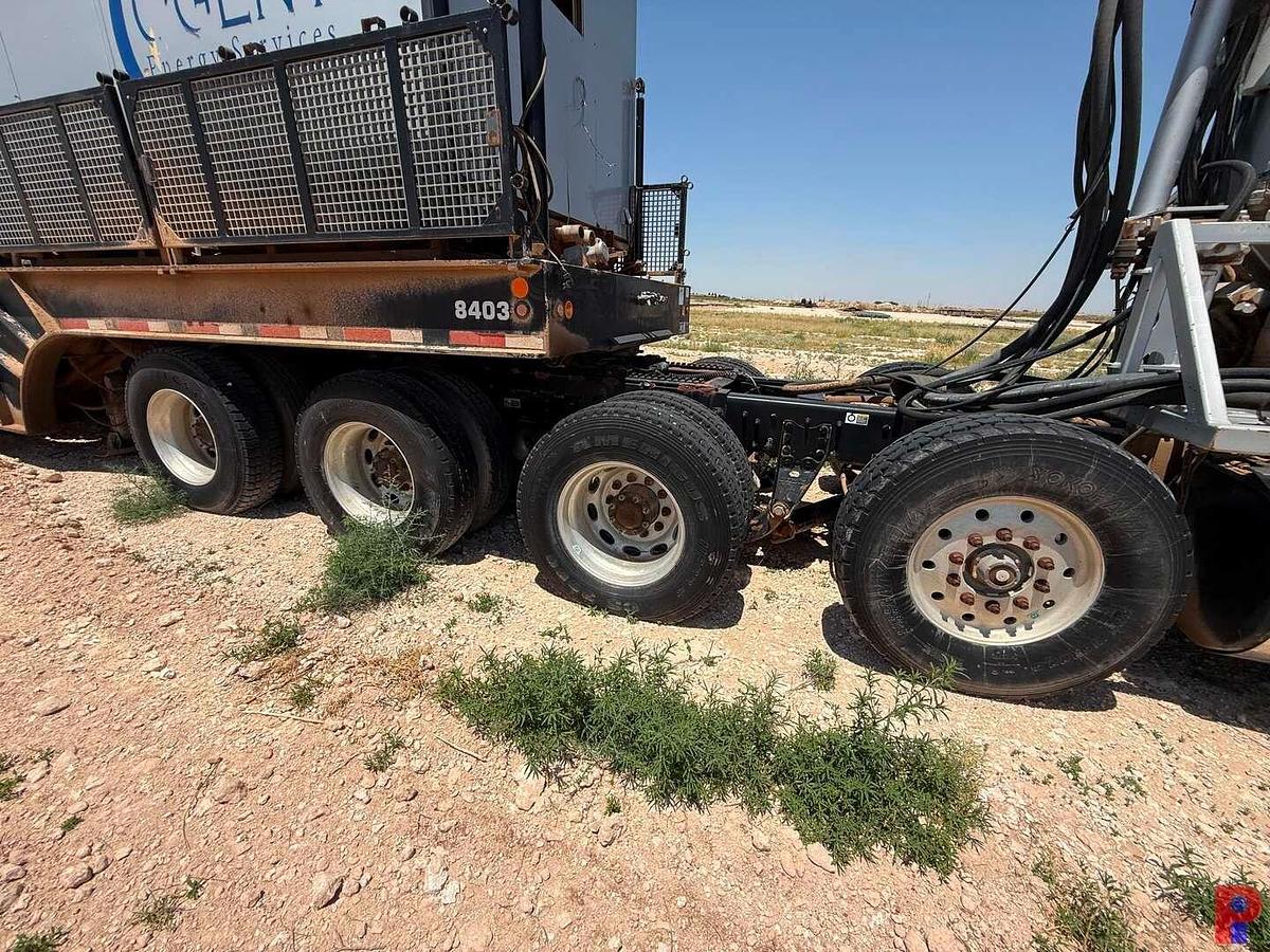 Used 2013 PETERBILT 367 QUAD AXLE COIL TUBING HAUL TRUCK (INOPERABLE)