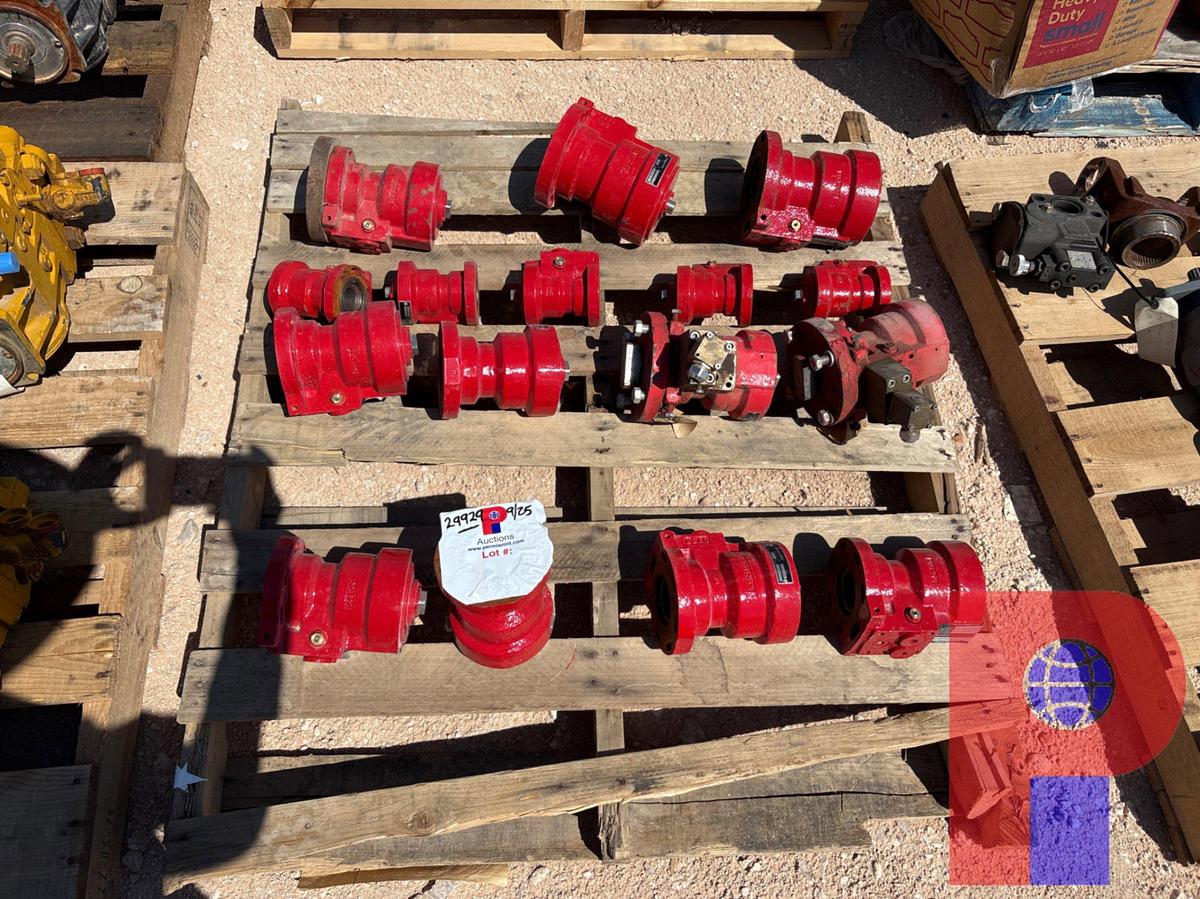 Used (16) DAMCOS BRC1000 & BRC125 HYDRAULIC ROTARY ACTUATORS