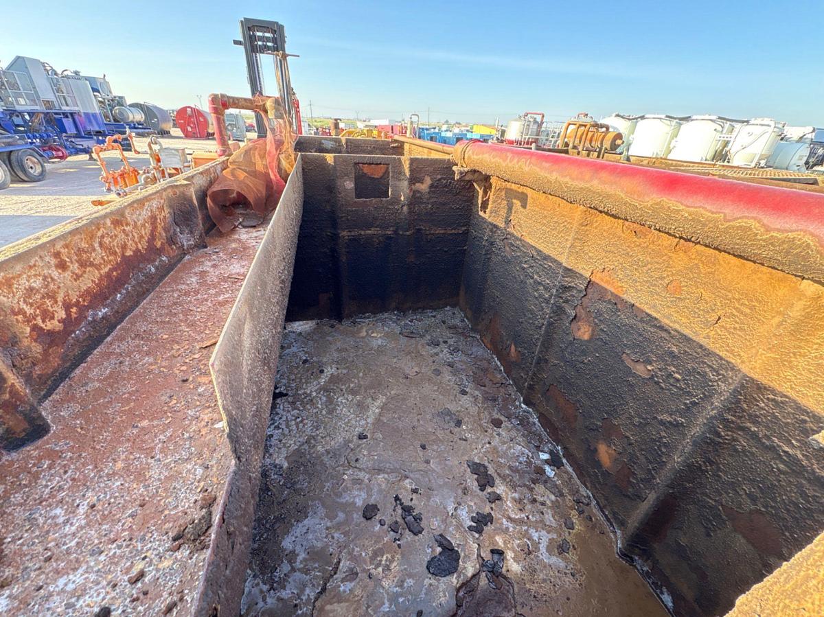 Used 18’ x 6’ x 6’ 2-compartment reverse pit, skidded