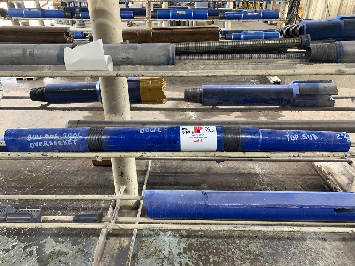 Used Complete Bulldog Oversocket 2 3/8” Top Sub w/ 3 3/4” OD Cut Lip Guide