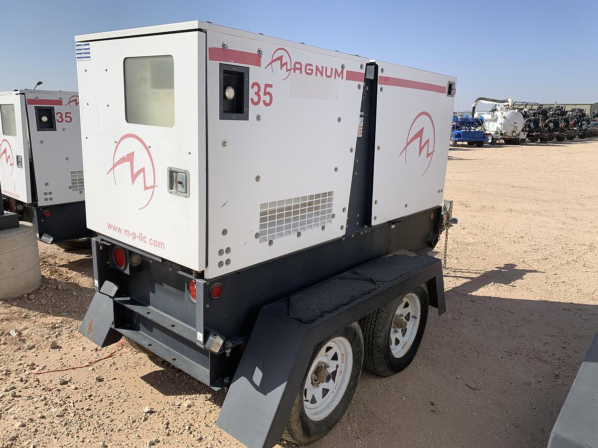 Used 2013 MAGNUM TRAILERS MMG35 T/A BUMPER PULL 25KW GENERATOR