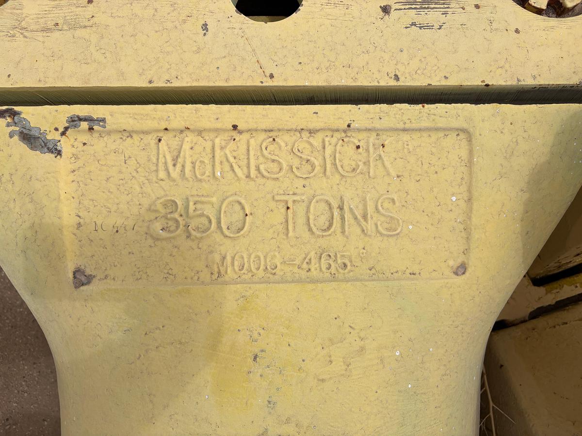 Used MCKISSICK model 870 350-ton block