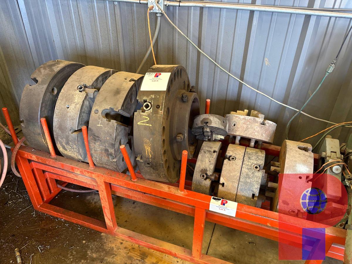 Used (10X$) ASSORTED LATHE CHUCKS FOR KINGSTON & LEHMANN LATHES, 8”-28”OD
