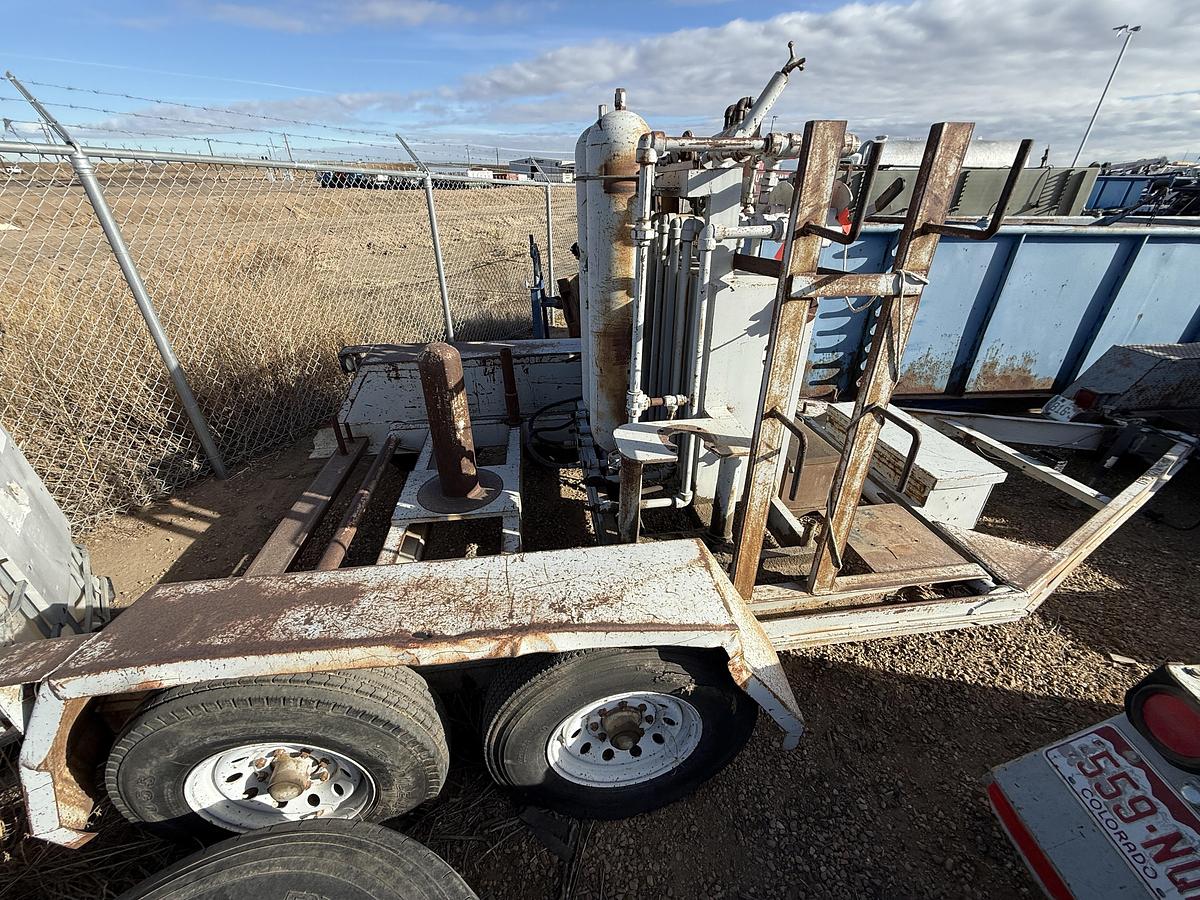 Used SHOP MADE 10’ T/A 3-STATION BUMPER PULL ACCUMULATOR TRAILER