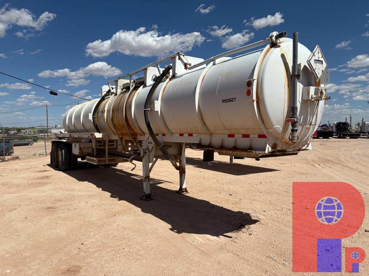 Used 2012 OVERLAND TANK 10,000GAL 3-COMPARTMENT T/A ACID TRANSPORT TRAILER