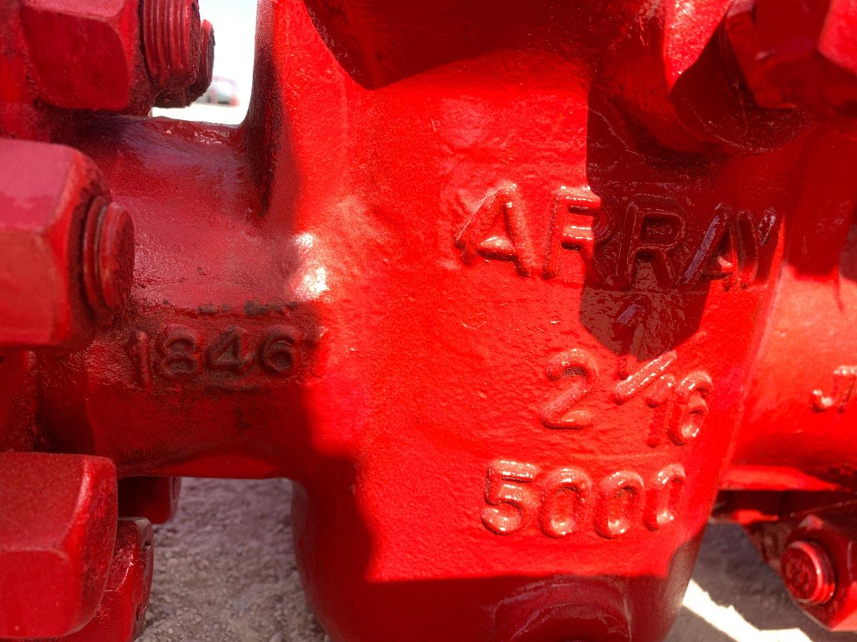 Used Hydril 7-1/16 5K Double BOP w/ 2-1/16 Manual Gate Valve