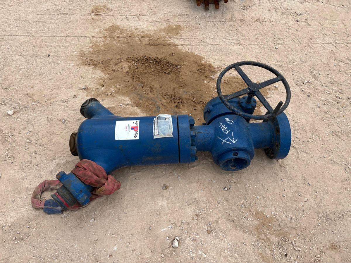Used 3” ball valve w/ 3-outlet manifold