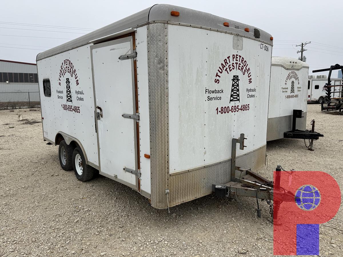 Used 2012 CARGO CRAFT 16’ T/A BUMPER PULL COMMAND CENTER CARGO TRAILER