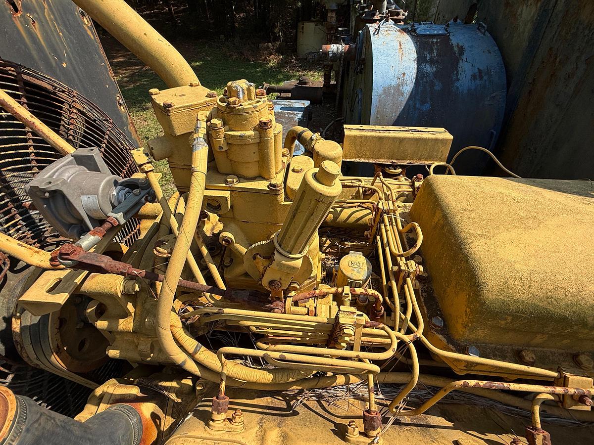 Used CONTINENTAL EMSCO C-375 DUPLEX MUD PUMP P/B CATERPILLAR 3408 DITA, SKIDDED