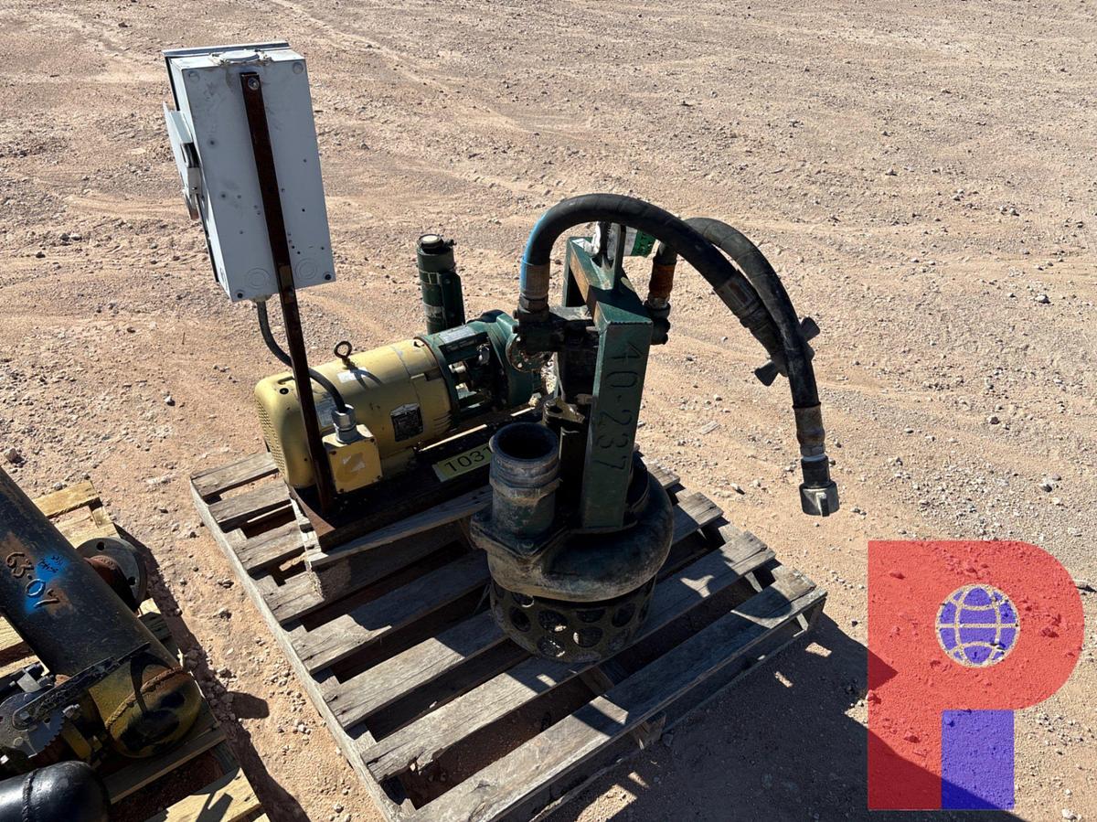 Used 4” HYDRAULIC SUCTION PUMP & PIONEER 3X1.5X7 ELECTRIC CENT PUMP