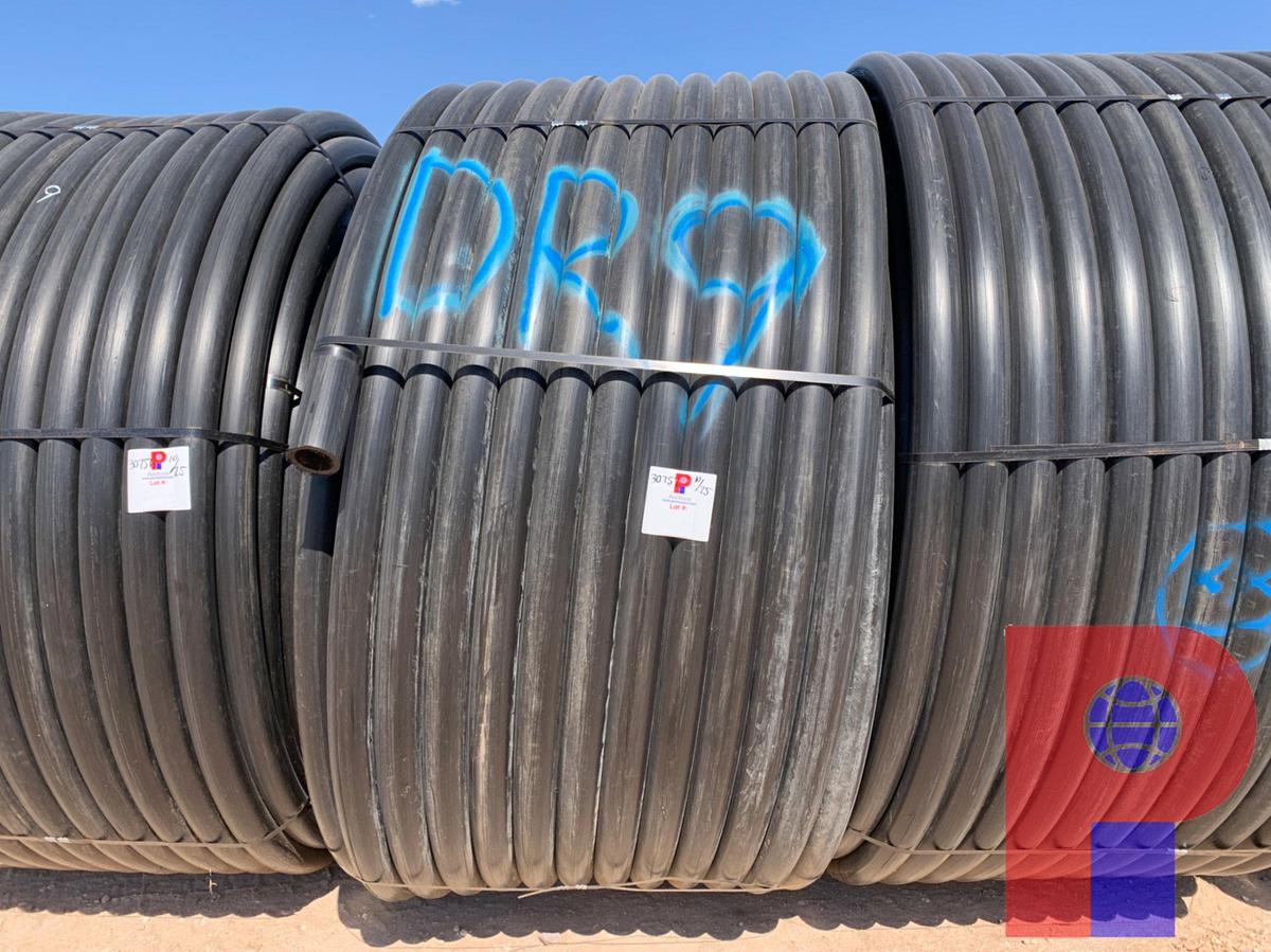 Used 1,000 FOOT ROLL OF 3” IPS DR9 POLLY PIPE