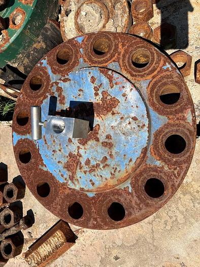Used FIVE 10K FLANGES W/12" BOLTS & NUTS