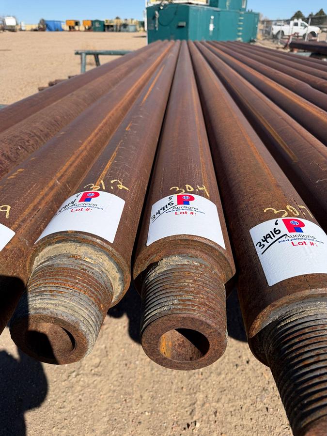 Used 6-1/4" OD X 2-1/4" ID X 30.4' L SGL. RECESS SLICK DRILL COLLAR W/ 4-1/2" XH CONN.
