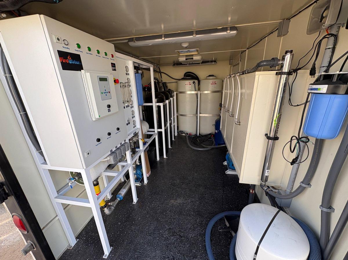 Used 2019 CARSON CUSTOM BUILT 7X14 MOBILE BRACKISH WATER TREATMENT SYSTEM 10000GPD T/A BUMPER PULL TRAILER