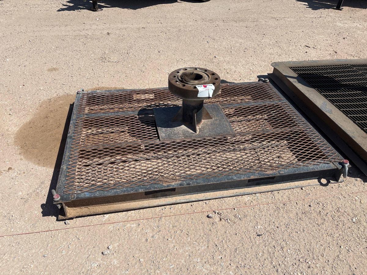 Used (2) pressure test stumps w/ Haskell asf-150 air driven liquid pump & table
